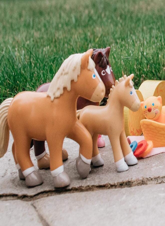 HABA Little Friends Horse Leopold - 4.5" Haflinger Farm Animal Toy Figure - Image 2